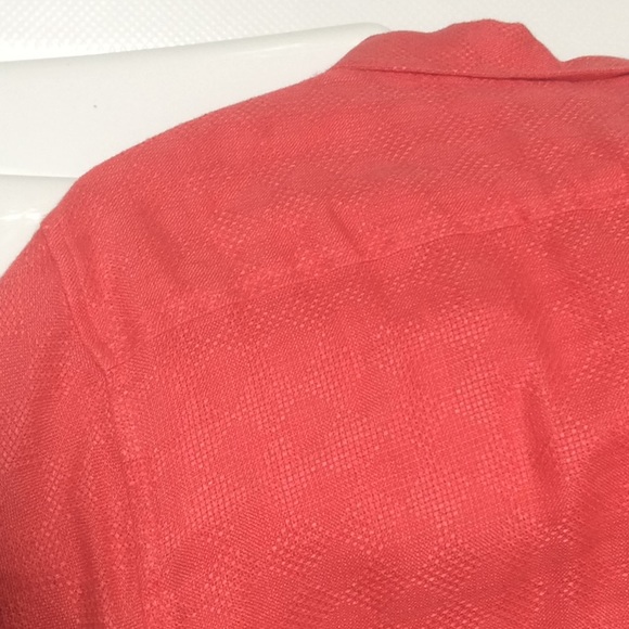 🔥 100% linen oversized shirt tunic top in Brick - Picture 7 of 8